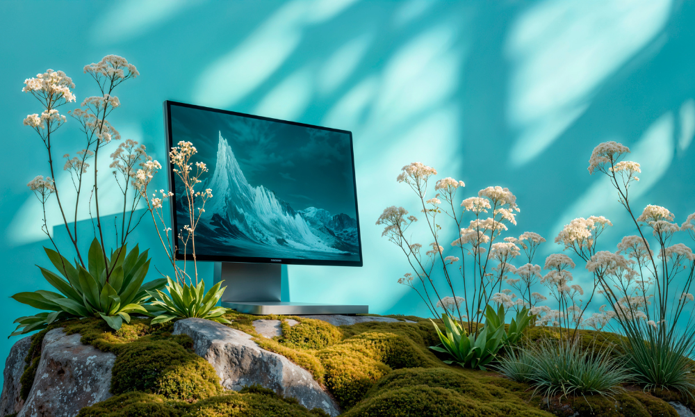 <a href="https://www.freepik.com/free-ai-image/modern-desktop-setup-with-nature-inspired-elements_416280642.htm#fromView=search&page=1&position=1&uuid=54cc8a38-1e99-431b-9fc0-eed66aa75f8a&query=sustainable+tv">Image by freepik</a>