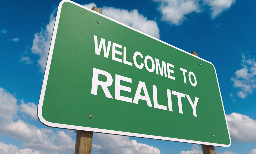 Welcome to Reality Schild
