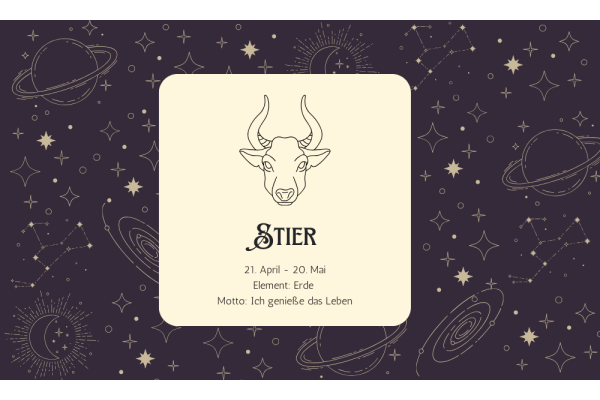 Sternzeichen Stier im Jahreskreis 