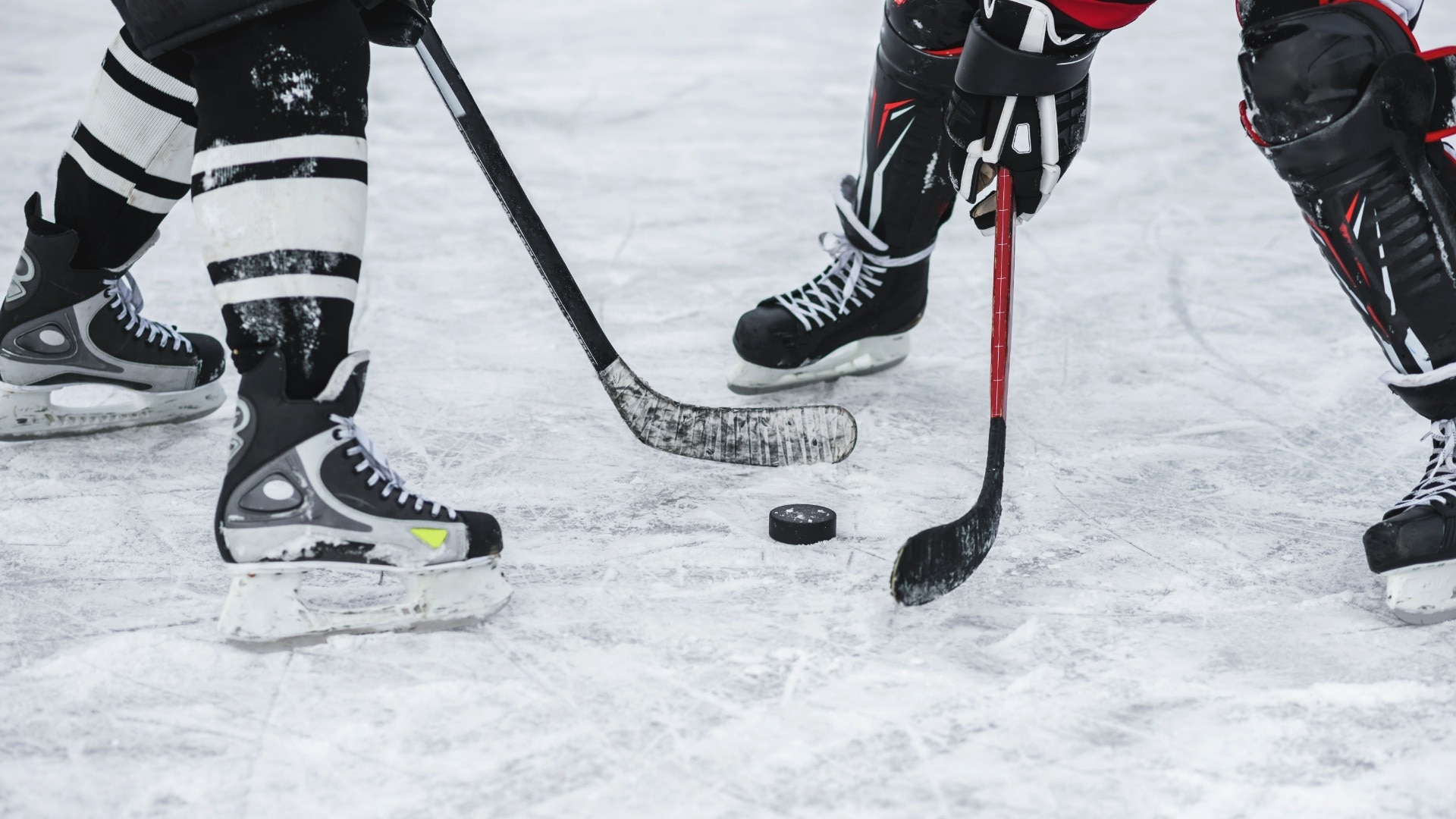 Eishockey Stockfoto
