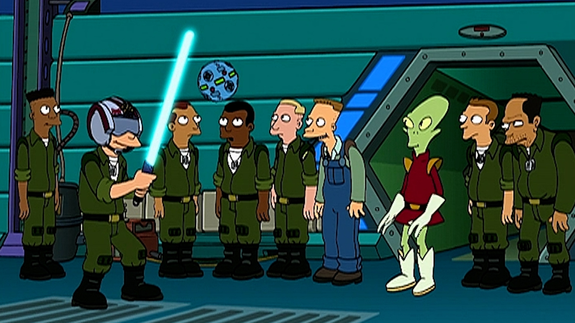 Futurma Ausschnitt mit Star Wars Bezug 