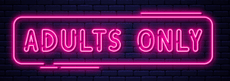 Leuchtschrift Adults Only