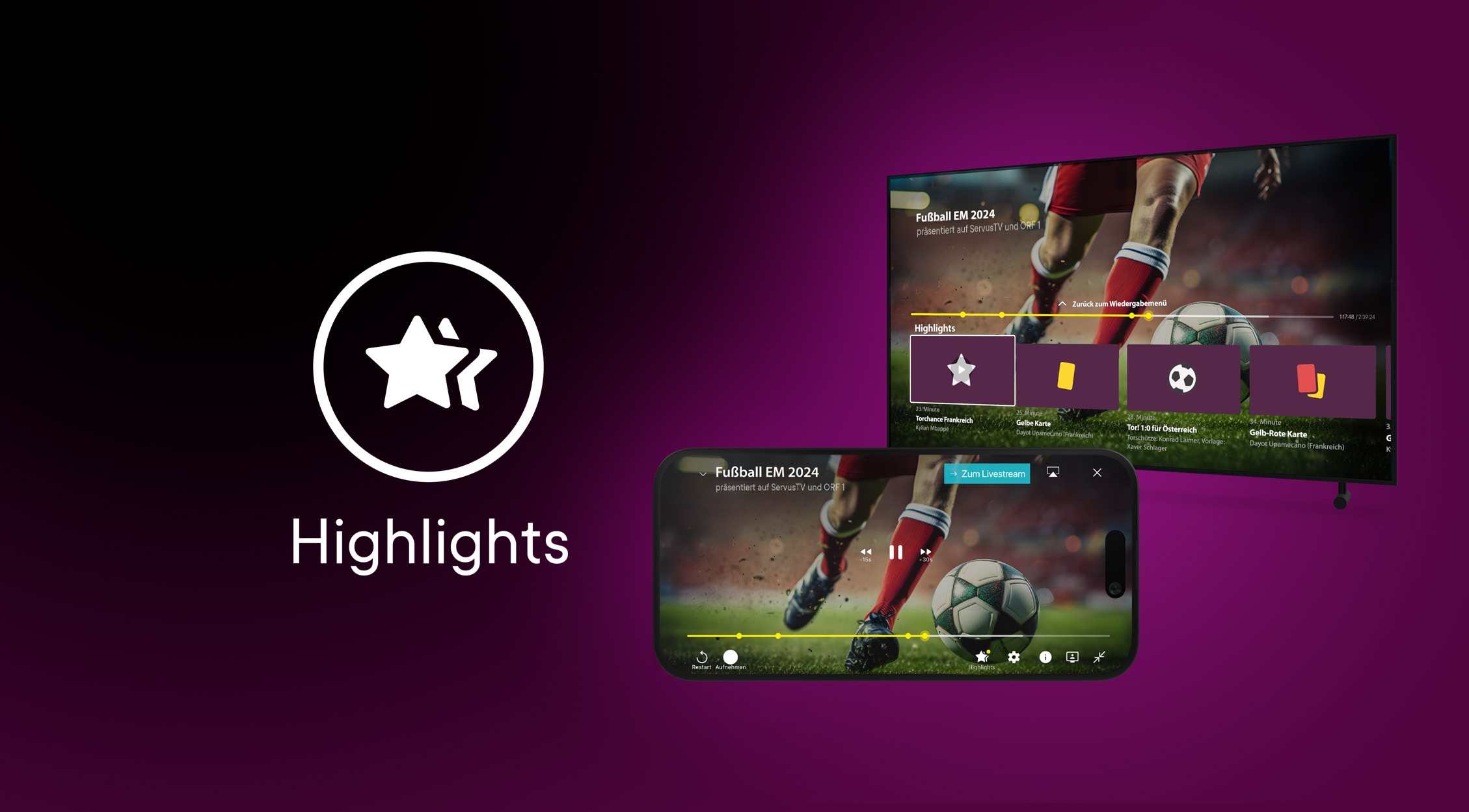 Highlight Feature Icon und Mockup